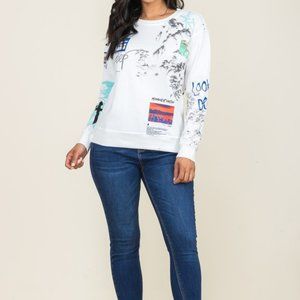 Graphic print sweatshirt